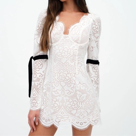 For Love & Lemons Araceli Mini Dress - Size Medium - Picture 2 of 10